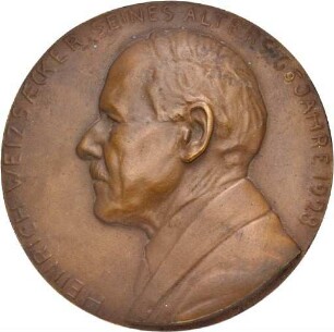 Medaille auf Heinrich Weizsäcker