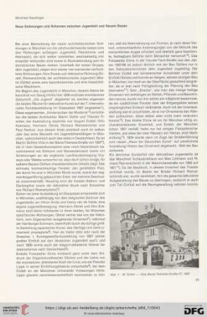 Neue Strömungen und Reformen zwischen Jugendstil und Neuem Bauen