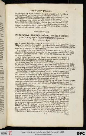 Das achtzehende Capitel. Wie die Regular-Figuren ohne rechnung / welches in gemeinen Feld-Schantzen gebräuchlich / mit guther Proportion zu fortificieren seyn