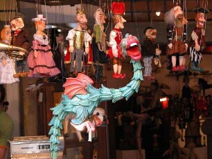 Prag - Geschäft mit Marionetten
