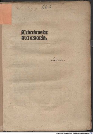 Tractatus de arte oratoria