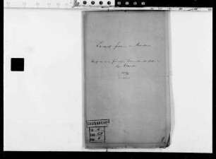 Briefe der Johannette v. Hessen-Braubach an ihren Gatten, Landgraf Johann