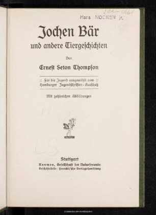 Jochen Bär und andere Tiergeschichten