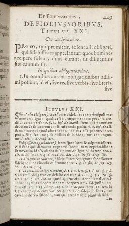 Titulus XXI. - Titulus XXX.