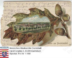 Neudietendorf, Panorama auf Eichenblatt
