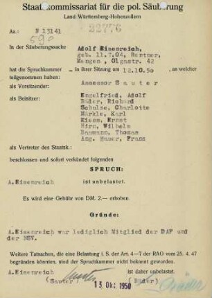 Eisenreich, Adolf
