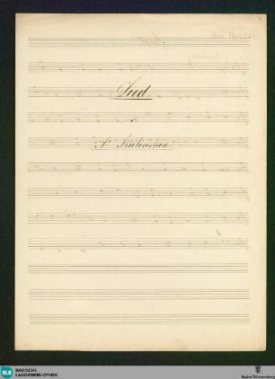 Vocal pieces - Don Mus.Ms. 2582 : V; E|b