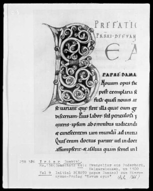 Evangeliar: Initiale B
