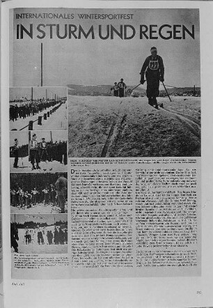 Reproduktion eines Berichtes der Arbeiter-Illustrierten-Zeitung über das Internationale Wintersportfest der Arbeitersportler in Gablenz/Erzgebirge aus Heinz Willmann: Geschichte der Arbeiter-Illustrierten-Zeitung 1921-1938, Berlin 1974 : Reproduktion eines Berichtes der Arbeiter-Illustrierten-Zeitung über das Internationale Wintersportfest der Arbeitersportler in Gablenz/Erzgebirge