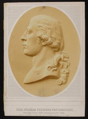 [Aus Schiller's Arbeitszimmer.] Carl Wilhelm Freyherr von Humboldt, Königl. Preuss. Geh. Staatsminister &c &c