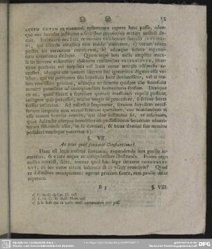 §. VII. An novi quid sanxerit Constantinus?