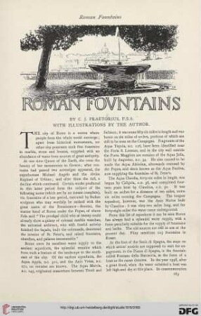 67: Roman fountains : with illustrations by the author
