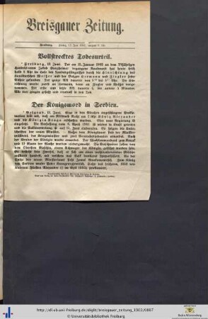 12.06.1903 [Sonderausgabe]