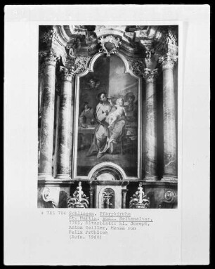 Südlicher Seitenaltar mit heiligem Joseph
