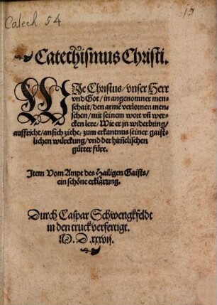 Catechismus Christi