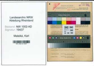 Entnazifizierung Karl Maleike, geb. 18.02.1894 (Staedt.Angest.)