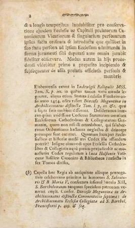 Subsidia Diplomatica Ad Selecta Juris Ecclesiastici Germaniae Et Historiarum Capita Elucidanda, Tomus Primus