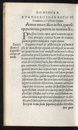 Evangelii Enarratio In Dominica a Paschate Quinta.