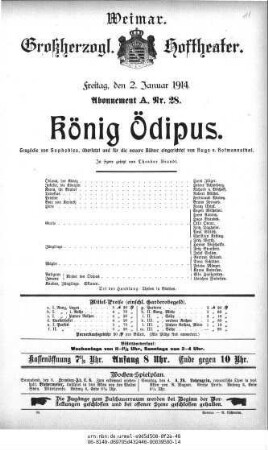 König Ödipus