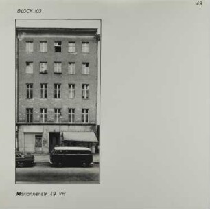 Fotografie: Mariannenstr. 49, 1983