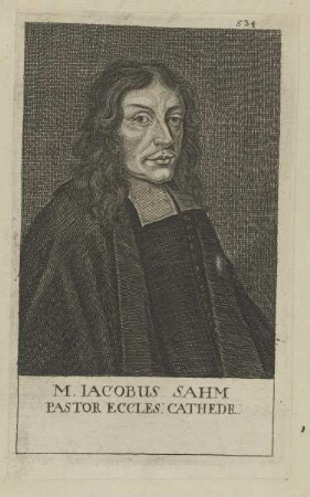 Bildnis des Iacobus Sahm