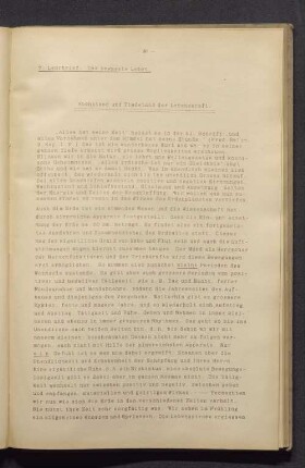 7. Lehrbrief. Das bewusste Leben. Hochstand und Tiefstand der Lebenskraft.