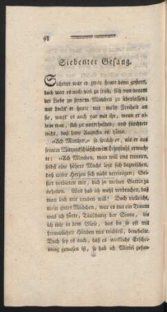 Siebenter Gesang