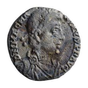 Münze, Siliqua, 25. August 383 bis 28. August 388 n. Chr.