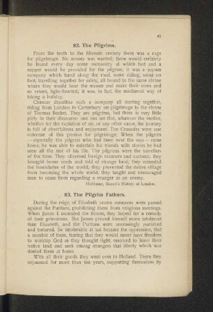 83. The Pilgrim Fathers.