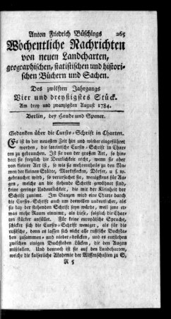 Vier und dreyßigstes Stück