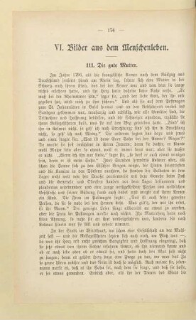 VI. Bilder aus dem Menschenleben