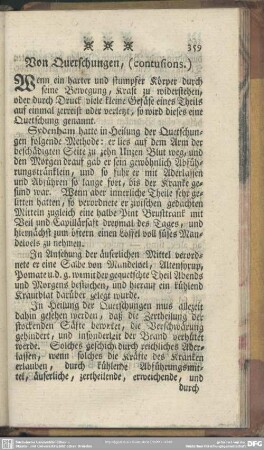Von Quetschungen