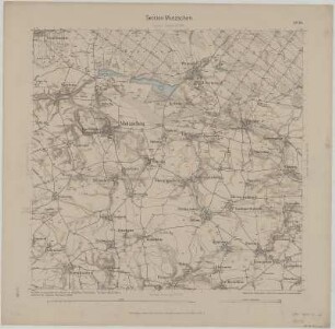 Section Mutzschen aus: Topographische Karte (Äquidistantenkarte) Sachsen