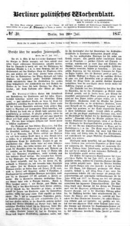 No 30, 29. Juli 1837