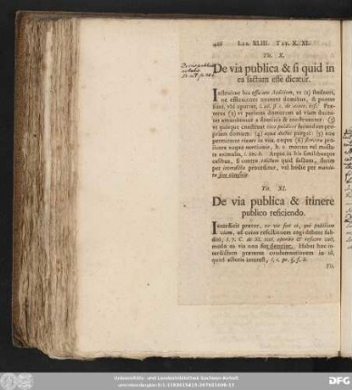 Tit. X. De via publica & si quid in ea factum esse dicatur.