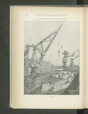 Derrickkran der Werft von Blohm & Voss zu Hamburg.