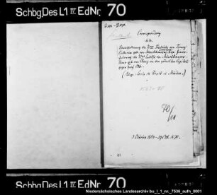 Schuldensachen der Witwen des Friedrich Torney und des Ludolf von Münchhausen