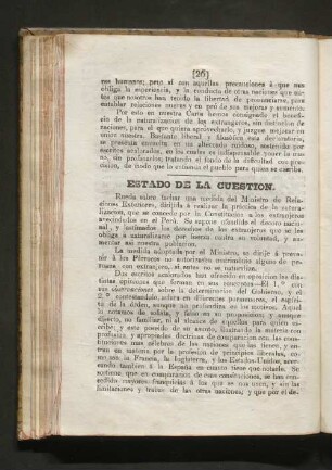 Estado de la cuestion.