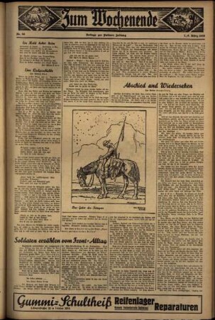 Zweite Ausgabe vom Samstag, den 07. März 1936.