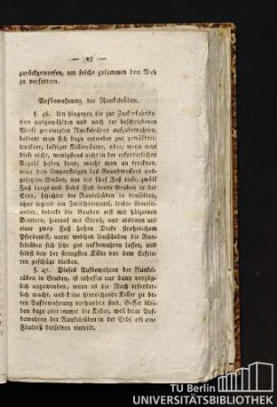 Aufbewahrung der Runkelrüben.