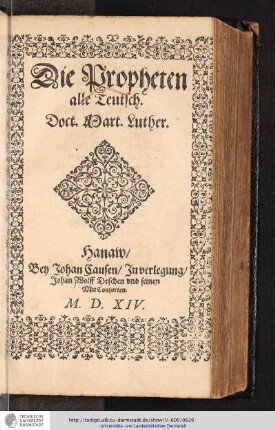 Die Propheten alle Teutsch / Doct. Mart. Luther.