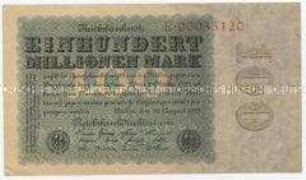 Reichsbanknote, 100 Millionen Mark