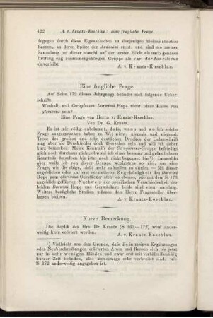 Kurze Bemerkungen