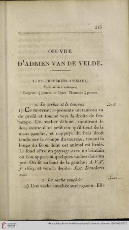Oeuvre d’Adrien van den Velde