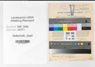 Entnazifizierung Josef Gottschalk , geb. 04.05.1887 (Bueroleiter)