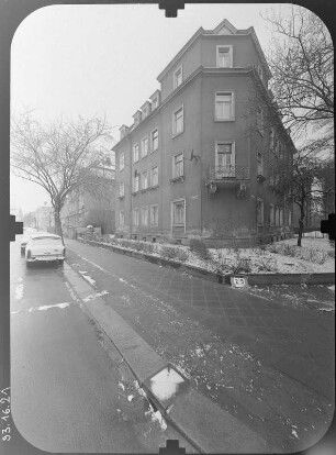 Dresden-Striesen, Bärensteiner Straße 8. Wohnhaus. Eckansicht
