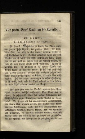 Der zweite Brief Pauli an die Korinther.