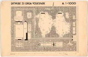 Volkspark: Grundriss 1:1000