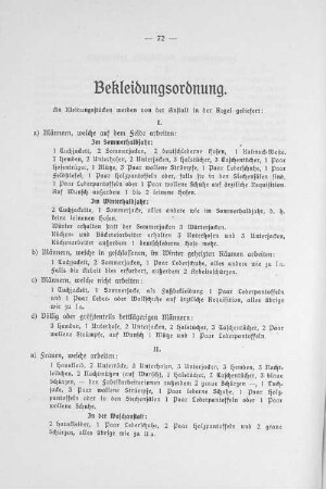 Bekleidungsordnung.