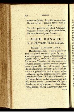 Aelii Donati, V.C. Oratoris Urbis Romae, [...]